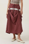 Adjustable Tie Panel Mxi Skirt