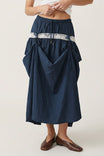 Adjustable Tie Panel Mxi Skirt