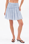 Elodie Ruched Waist Mini Skirt