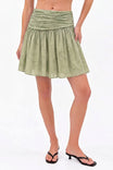 Elodie Ruched Waist Mini Skirt