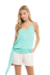 Surplice Top With Side Tie