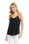 Pleated Front Racer Back Top