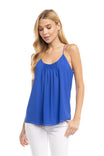 Pleated Front Racer Back Top