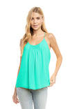 Pleated Front Racer Back Top