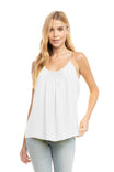 Pleated Front Racer Back Top