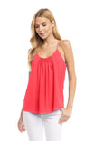 Pleated Front Racer Back Top