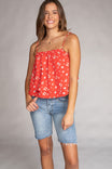 Layered Hem Crop Cami Top