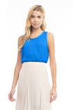 Scoop Neck Satin Tank Top - SS
