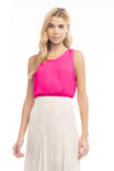 Scoop Neck Satin Tank Top - SS