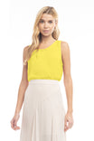Scoop Neck Satin Tank Top - SS