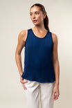 Scoop Neck Satin Tank Top - SS