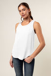 Scoop Neck Satin Tank Top - SS