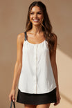 Buckle Strap Sleeveless Top