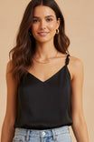 Sleeveless Tank Top With Cord Detail