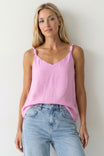 Sleeveless Tank Top With Cord Detail