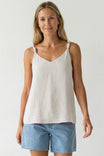 Sleeveless Tank Top With Cord Detail