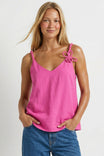 3D Twisted Flower Tank Top