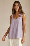 3D Twisted Flower Tank Top