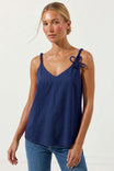 3D Twisted Flower Tank Top