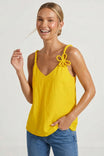 3D Twisted Flower Tank Top