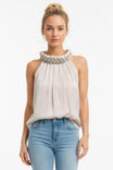 Sleeveless Braid Detail Top