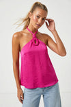 Cord Keyhole Sleeveless Top