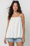 Bubble Top With Bow String Detail