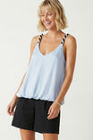 Twisted Strap W/ High Low Bubble Top