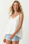 Twisted Strap W/ High Low Bubble Top