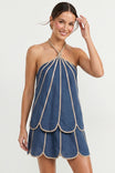 Shell Panel Linen Top