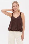 Billowy Strap Accent Tank Top