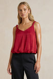 Billowy Strap Accent Tank Top
