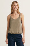 Billowy Strap Accent Tank Top