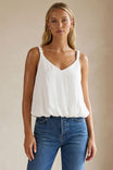 Billowy Strap Accent Tank Top