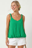 Billowy Strap Accent Tank Top