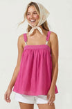 Contrast Rope Detail Sleeveless Top