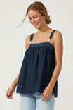 Contrast Rope Detail Sleeveless Top