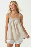 Contrast Rope Detail Sleeveless Top