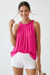 Flat Braided Neckline Tank Top