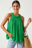 Flat Braided Neckline Tank Top