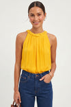 Flat Braided Neckline Tank Top