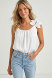 Flower Petal Sleeveless Top