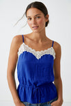 Lace Trim Drawstring Cami