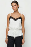 Lace Trim Drawstring Cami