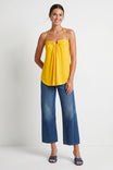 Ruched Ring Front Halter Top
