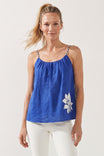Rope Strap Embroidered Linen Cami