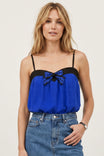 Lace Bow Accent Sleeveless Top