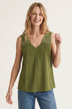 Stitch Detail V-neck Sleeveless Top