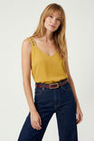 Stud Strap V-neck Tank Top
