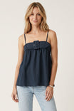 Statement Buckle Sleeveless Top